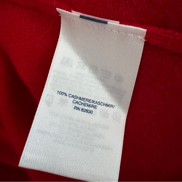 Land’s End women’s 100% cashmere open front cardigan red size 3X - Picture 6 of 6